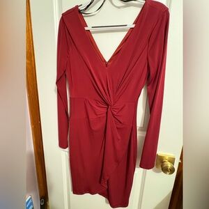 Guess dark burgundy dress